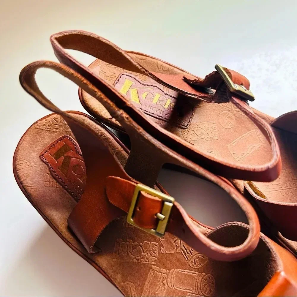 Korks By Kork-Ease Della Leather Platform Wedges
